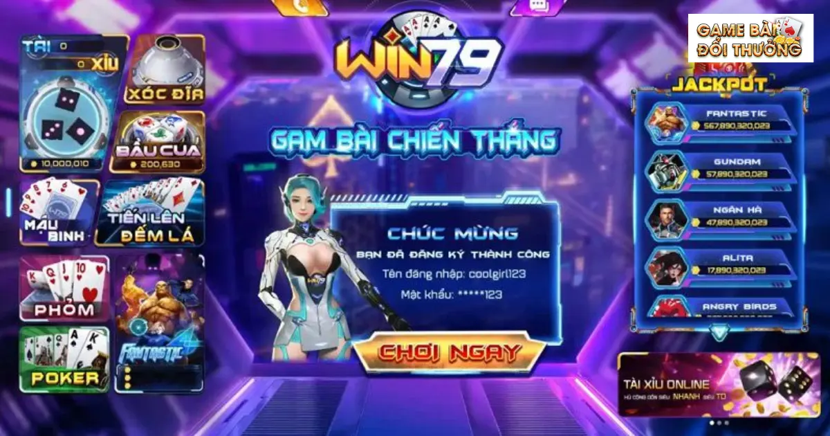 Hướng dẫn chơi Game bài đổi thưởng Win79